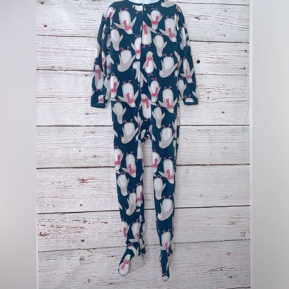 Carters Blue Penguin Footie Pajamas - Picture 1 of 7